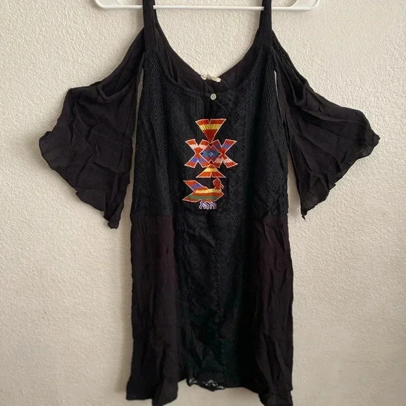 🆕Plus Size Black Lace Cold-Shoulder Tunic 3X🆕 - Picture 5 of 13